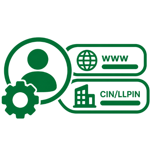 Add Website & CIN/LLPIN in Profile