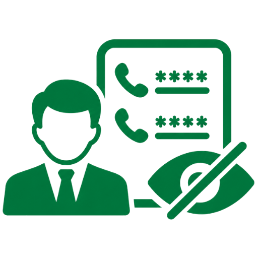 Hide & Show Contact Numbers of Salesperson